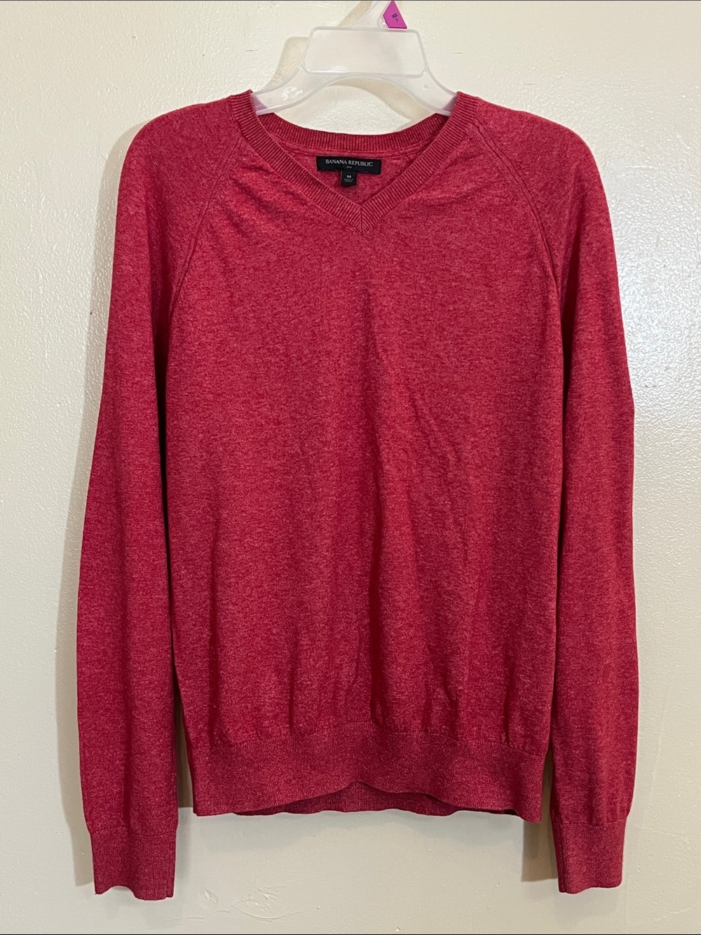 Banana Republic Women's Cranberry V-Neck Sweater